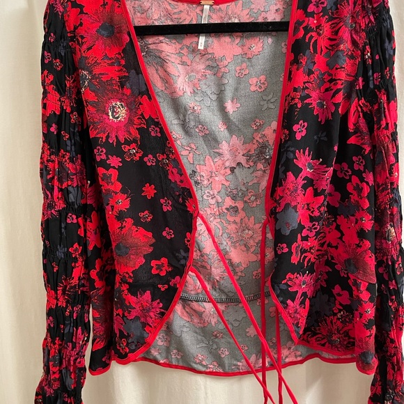 NWT Free People Floral Blouse - Picture 5 of 5